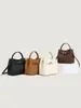 Bolso Cubo 2026 Nuevo Bolso de Cesta de Verduras de Moda Bolso de Mano Versátil con Textura Bolso de Hombro para el Viaje Diario