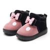 Bolsa de invierno Nanlu para niños con zapatos de algodón Moda para niñas Zapatos cálidos para niños Combinación de colores Interior y exterior Fabricantes de bebés al por mayor