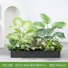 [Serie Y80] Decoración de Partición de Planta Verde Simulada Macetero Maceta Valla Paisajística de Plástico Biónico Diseño