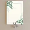 Tarjeta de felicitación de alto valor Tarjeta de asiento Tarjeta de exhibición de lujo ligero Tarjeta de bendición para floristería Tarjeta de regalo Versátil Creativo Exhibición de alta gama