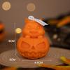 Linda vela de aromaterapia de calabaza con calavera de Halloween al por mayor, vela hecha a mano para decoración, regalo transfronterizo de Halloween