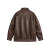 Ropa para Hombre North Boundary Marca Americana de Moda 2025 Otoño Nuevo Chaqueta Retro Desgastada de Cuero PU Chaquetas de Motociclista para Hombre y Mujer
