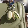Série Criativa de Comida Pistache Chaveiro Artificial Pingente de Chaveiro Pingente Personalizado para Mochila Acessório