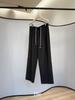 Pantalones Rectos Adelgazantes con Diseño Plisado para Mujer, Pantalones Largos de Nuevo Estilo, Pantalones Casuales Versátiles con Cordón y Cintura Elástica