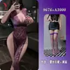 Seducción Nocturna Lencería Sexy Encaje Tentación Vestido con Abertura Alta Uniforme Caliente Apasionado 9676