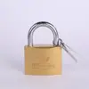 Cadeado Amarelo Espesso de Cobre Imitação, Cadeado Pequeno de Cobre Imitação, Fechadura Pequena de Cobre, Cadeado de Abertura Mútua, Cadeado de Chassi, Mini Fechadura de Cobre Imitação