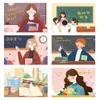 Tarjetas de Felicitación Personalizadas para el Día del Maestro, Día de San Valentín Chino, con Sobres, Tarjetas de Regalo de Cumpleaños y Festividades, Tarjetas con Mensajes de Bendición
