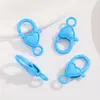 Accesorios para Llaveros DIY Aleación Forma de Corazón Broche de Langosta Accesorios de Pintura Color Caramelo Colgante para Llavero