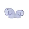 Codo Transparente Mingya Upvc de 90 Grados Suministro de Agua Industrial Conexión de Tubería Engrosada PVC de 90 Grados Grado Industrial Duradero