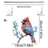 Nuevo Colgante de Pájaro Acrílico Transfronterizo para Decoración de Sala de Estar Interior y Jardín Exterior, Adorno Colgante para Arreglo de Fiesta Navideña