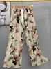 Pantalones de pijama de algodón para mujer, verano, finos, estampados, casuales, de pierna ancha, pueden usar mujeres embarazadas, comercio exterior, pantalones de talla grande