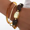 Pulseira de Borda Larga com Superfície de Espelho Europeia e Americana, Venda Quente Transfronteiriça, Pulseira Brilhante Exagerada Personalizada, Pulseira de Resina Acrílica