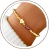 Pulsera Europea y Americana Transfronteriza de 26 Letras Nueva Moda Ol Versátil Simple Estilo para el Día a Día Pulsera de 12 Piedras de Nacimiento Regalo para Mujer