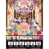 Decoración de Cumpleaños con Tablero KT de Hello Kitty, Set de Lluvia de Globos para Niños Bebés de 4 Años, Decoración de Escena de Fiesta de Gato KT de 5 Años