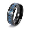 Joias europeias e americanas transfronteiriças aço inoxidável personalidade estilo nórdico anel digital Viking com letra anel luminoso de tendência