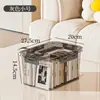 Caixa de armazenamento Xinle para organização de mesa de itens diversos, lanches, brinquedos, cesta plástica doméstica, recipiente de armazenamento, caixa transparente portátil