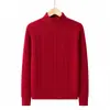 Suéter de Forro Polar para Hombre Otoño 2026, Suéter Básico de Cuello Redondo para Hombre de Mediana Edad, Suéter de Invierno, Prendas de Punto Casual de Negocios, Color Sólido