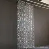 Novos Adereços de Casamento: Cortina de Contas Globo com Lantejoulas Douradas Decoração de Teto de Palco, Parede de Fundo com Franjas para Ambiente de Palco
