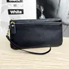 Bolso de teléfono de piel de vaca de primera capa transfronterizo, billetera larga, bolso de mano de cuero con patrón de lichi, bolsa para guardar cambio, bolso de mano para mujer