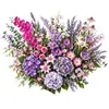 Flores artificiales de tonos morados, una mezcla de morado Monet y rosa, para ramos de boda, decoraciones de salones de boda y textiles suaves en casas de huéspedes.; Arreglos florales y paisajismo al por mayor