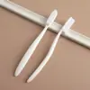 Artículos de tocador desechables de hotel, cepillo de dientes desechable de cabeza grande para casa de huéspedes, cepillo de dientes suave de cerdas anchas para el hogar para invitados