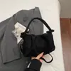 Bolso de Mano Moda Primavera y Verano Bolso Tote Pequeño para Mujer 2026 Nuevo Estilo Bolso Cuadrado Pequeño Plisado Estilo Coreano Simple Bolso de Hombro Único Cruzado