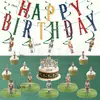 Faixa de Aniversário Quebra-Nozes Transfronteiriça Banner de Festa Tema Conto de Fadas Vintage Decoração de Topo de Bolo