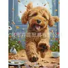 Pintura de Diamante 5D Feita à Mão Diamante Completo Adesivo DIY Animal Adesivo de Cristal Pintura Pintura Decorativa Atacado Personalizado Pedras Preciosas Incrustadas com Diamantes