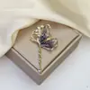 Broche Transfronterizo Nuevo de Alta Gama Lazo Insecto Flor Femenino Anti-Exposición Fijo Ropa Versátil Corsage