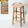 Taburete de Madera Madera Maciza Taburete Alto Adulto Hogar Taburete Cuadrado de Madera Mesa de Comedor de Restaurante con Taburete Taburete de Madera Duradero Taburete Cuadrado