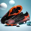 Venta al por mayor Transfronteriza Putian Sin Costuras Fly-Knit Zapatos de Fútbol Messi para Hombre de Corte Bajo Juvenil con Tacos Largos Zapatillas de Entrenamiento