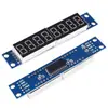 Módulo de Display LED de 4/8 Dígitos Módulo de Display Digital LED MAX7219 com Ponto de Relógio TM1637 Serial
