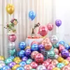 Globos de Látex Metálicos Arreglo de Cumpleaños Globos Decoración de Escena de Boda Globos de Látex Engrosados Decoración de Cumpleaños