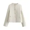 Comércio Exterior Transfronteiriço Atacado de Roupas Femininas 2026 Novo Versátil Popular Francês Texturizado Casaco Curto 5854025