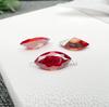 Piedras Sueltas de Moissanita Corte Marquise Chapado en Rojo de Alta Calidad en Stock 0.5-3Ct Se Pueden Combinar con Código de Cintura Grabado Gra Fabricante Venta al por Mayor
