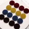 Otoño e Invierno Tela de Alta Gama Terciopelo Botón Redondo Parche DIY Accesorios para Sombreros y Tocados Materiales para Accesorios