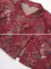 Roupas de Primavera e Outono para Mulheres de Meia-Idade e Idosas, Camisa de Manga Longa Estilo Tang da Vovó, Casaco Elegante para Mãe, Casaco Nobre para Senhora Idosa