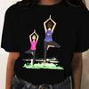 Primavera verão verão novo gato letras simples moda camiseta uma geração de feminina manga curta camiseta feminina verão