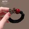 Nuevo Lazo de Perlas con Mariposa de Lujo para Mujer, Estilo Celebridad de Internet, Diadema para Moño con Adorno de Pedrería, Accesorio para el Cabello Versátil de Alta Elasticidad