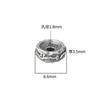 Cuentas de pájaro de sol personalizadas de plata esterlina S925, cuentas de pájaro, semilla de la pasión, juego de texto, accesorios para pulsera DIY, espaciador de 8.6 mm