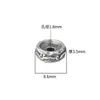 Cuentas Espaciadoras de Pájaro Sol Personalizadas Plata de Ley S925 Semilla de Pasión Accesorios para Pulsera DIY Espaciador 8.6mm
