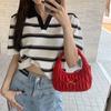 Tejido de Punto de Seda de Hielo Delgado de Verano con Cuello Polo para Mujer 2025 Nuevo Suelto Corto Retro a Rayas Camiseta de Manga Corta