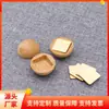 Pelota Pequeña de Madera Hecha en Fábrica Retro de Haya Semiredonda Pequeños Adornos para el Hogar