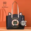Bolsa Tote Gatinho Fofo Nova Transfronteiriça da Fábrica de Origem Beibao para Mulheres, Bolsa de Ombro/Axila de Grande Capacidade