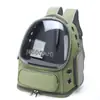 Mochila Transportadora para Gatos Ventilada con Ventana de Burbuja, Bolsa de Viaje Plegable para Mascotas Aprobada por Aerolíneas para Gatos o Perros Pequeños de hasta 15 libras, Diseño Plegable Transparente para Senderismo/Coche/Avión