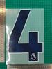Coleção Azul da Premier League 23-24 Tamanho Adulto B-Grade 25cm Número da Camisa Letra Transferência Térmica