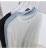 Camiseta de Manga Comprida Tencel Fresca e Sedosa Feminina Verão Respirável Fina Solta Emagrecimento Gola Redonda Suéter Protetor Solar para Estudantes