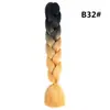 Trenza Jumbo Africana de Colores, Trenzas Sueltas Grandes, Rastas de Color Degradado, Procesamiento Personalizado