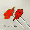 Aniversário Aniversário Bênção Bolo Cartão Ventiladores de Encaixe Grou Xiangyun Shouzi Decoração de Bolo Encaixe