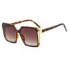 Nueva caja de moda de color metálico, elegantes gafas de sol de lujo europeas y americanas, gafas de sol de comercio exterior de moda para celebridades de Internet.